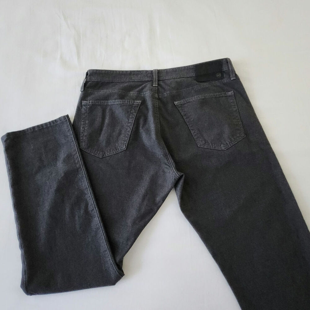 AG Adriano Goldschmied The Everett Slim Straight Jeans Men’s 34x34 Gray Denim - Picture 8 of 11